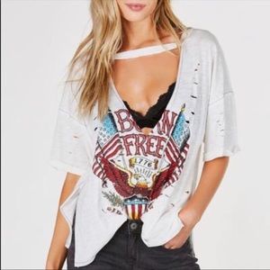 Emory park Born Free distressed tee